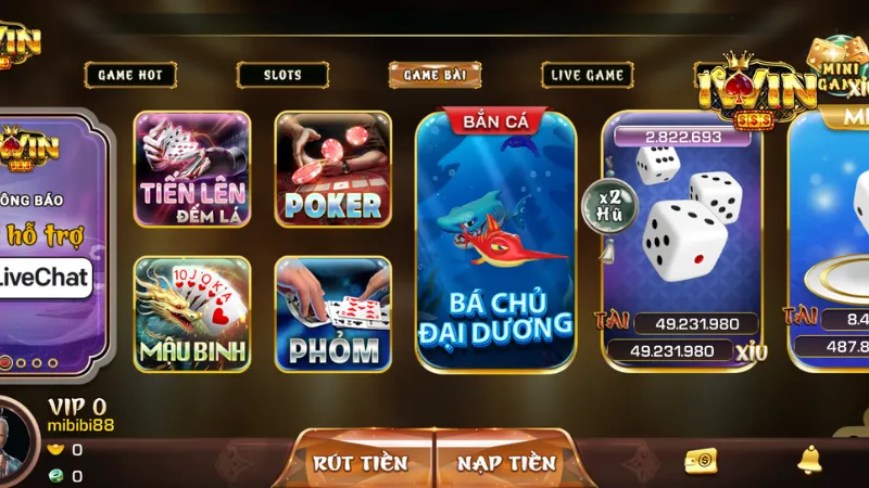 Sảnh game bài đổi thưởng - Tận hưởng không khí sòng bài đẳng cấp