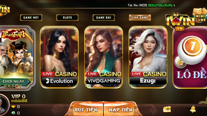 Sảnh Live Casino - Trải nghiệm sòng bài trực tuyến chuyên nghiệp
